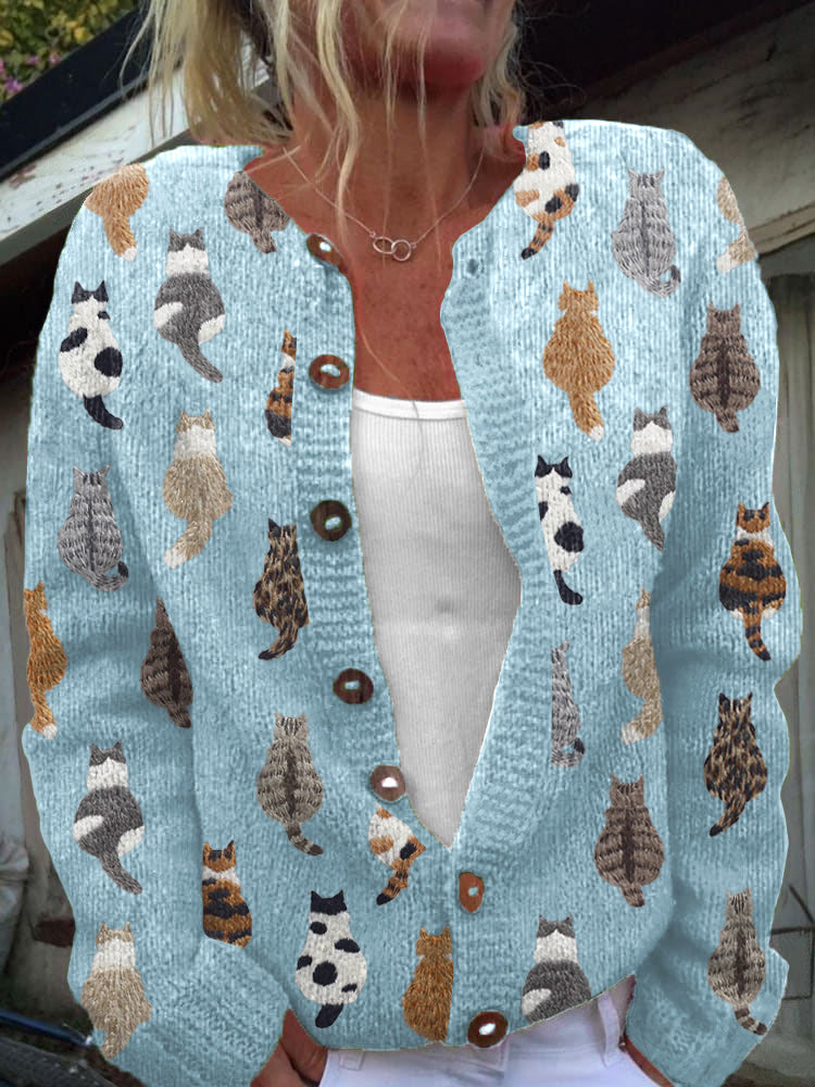 Blue Cardigan / S