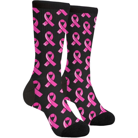 Pink Ribbon Knee High Socks (2 Pairs) | Together Against Breast Cancer