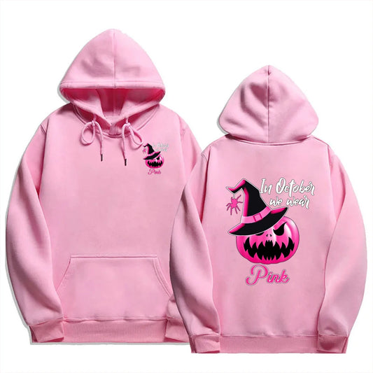 Pink Ribbon Pumpkin Hoodie | Together Against Breast Cancer