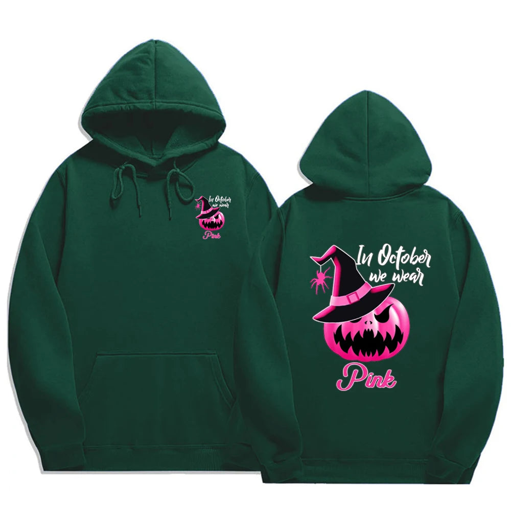 Pink Ribbon Pumpkin Hoodie | Together Against Breast Cancer