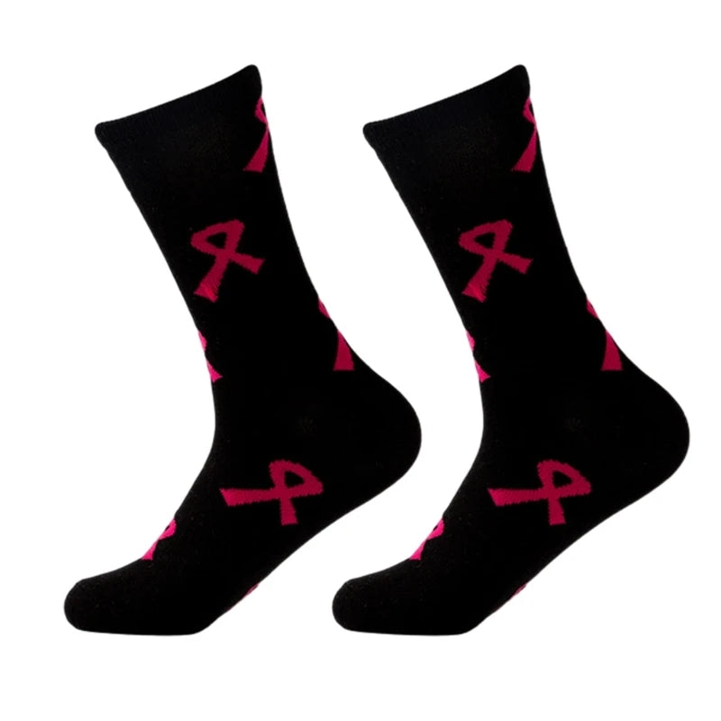 Pink Ribbon Athletic Socks | Together Against Breast Cancer